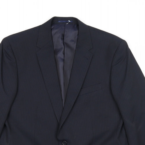 Taylor & Wright Mens Blue Polyester Jacket Suit Jacket Size 42 Regular