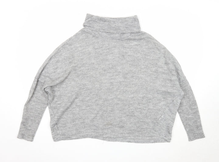 Atmosphere Womens Grey Roll Neck Acrylic Pullover Jumper Size M