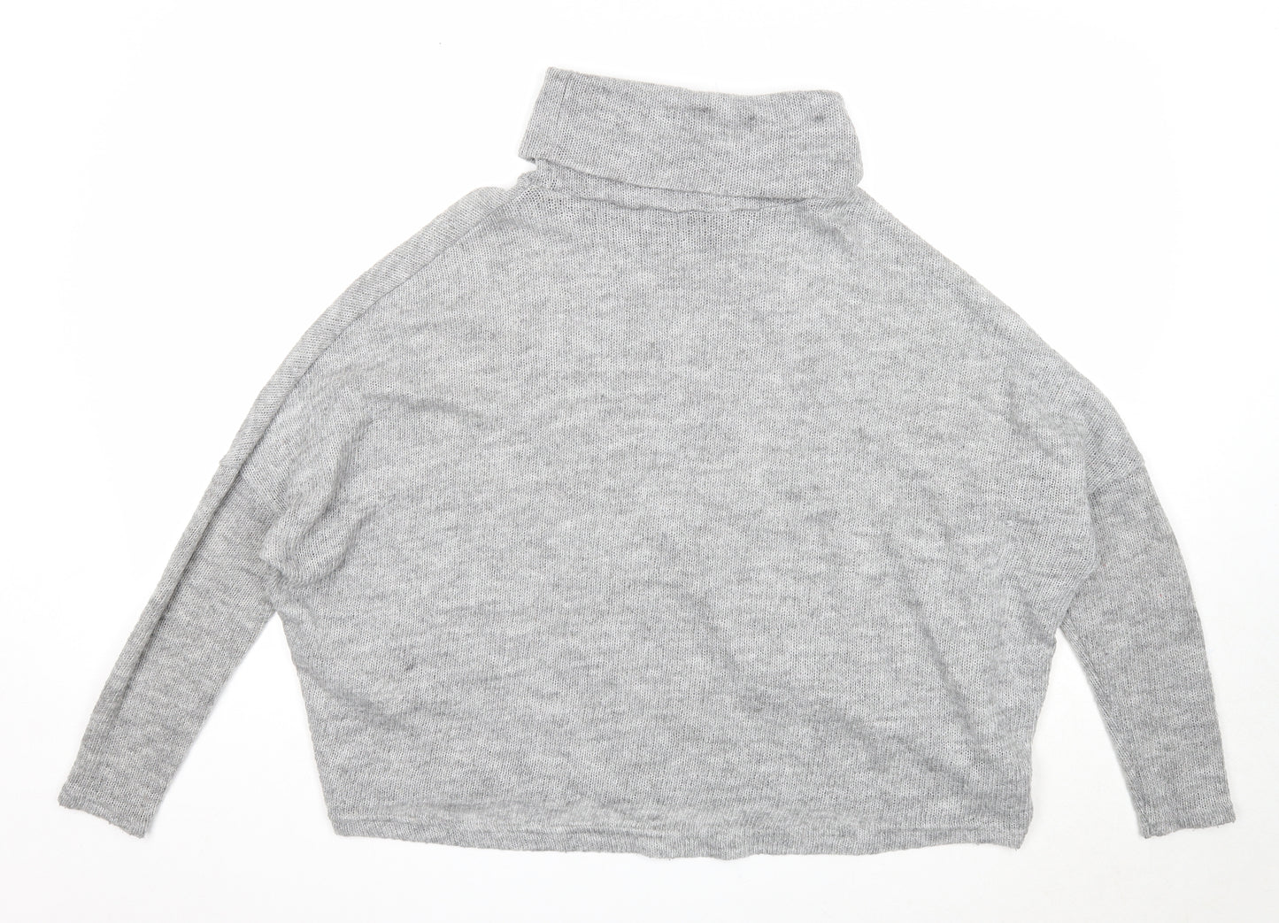 Atmosphere Womens Grey Roll Neck Acrylic Pullover Jumper Size M