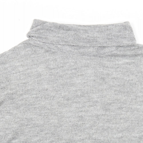Atmosphere Womens Grey Roll Neck Acrylic Pullover Jumper Size M