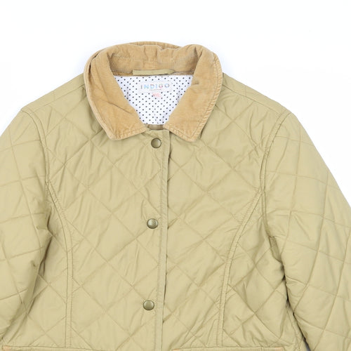 Indigo Girls Yellow Quilted Jacket Size 11-12 Years Snap