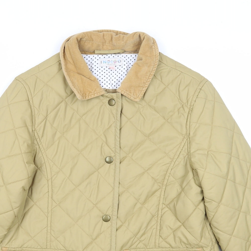 Indigo Girls Yellow Quilted Jacket Size 11-12 Years Snap