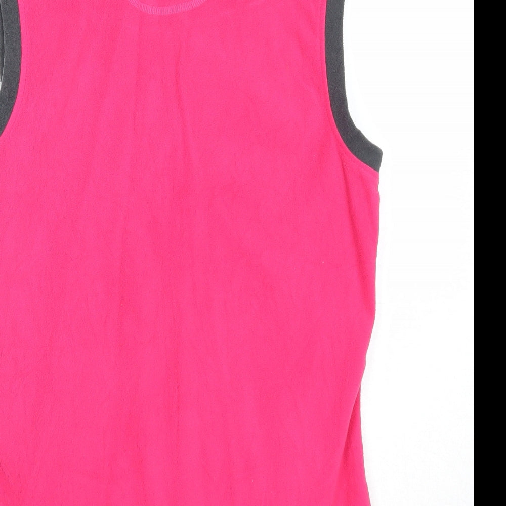 Crane Womens Pink Gilet Jacket Size 8 Zip