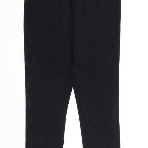 Miso Womens Black Viscose Trousers Size 18 Regular
