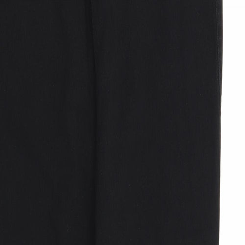 Miso Womens Black Viscose Trousers Size 18 Regular
