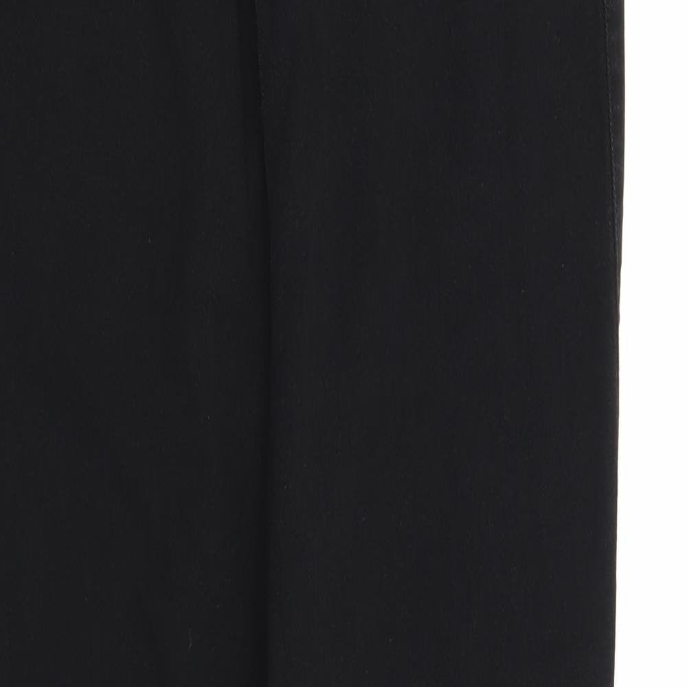 Miso Womens Black Viscose Trousers Size 18 Regular