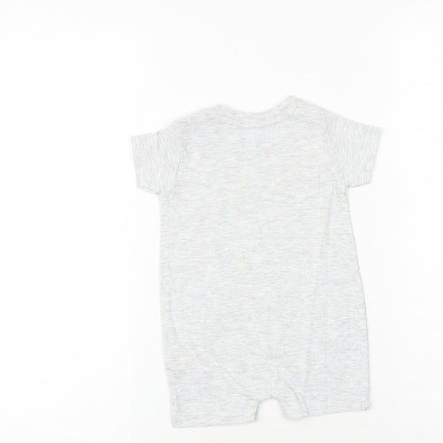 Peacocks Baby Grey 100% Cotton Romper One-Piece Size 0-3 Months Snap - Crab Print