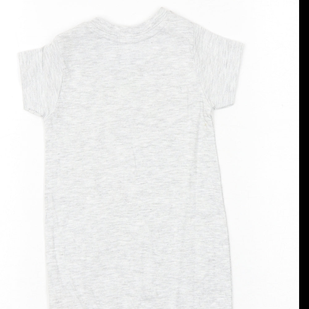 Peacocks Baby Grey 100% Cotton Romper One-Piece Size 0-3 Months Snap - Crab Print
