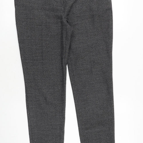 George Womens Grey Polyester Trousers Size 8 Regular Zip