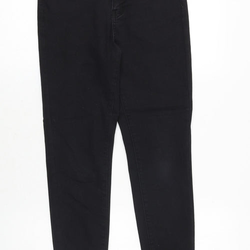 Denim & Co. Womens Black Cotton Skinny Jeans Size 10 Regular Zip