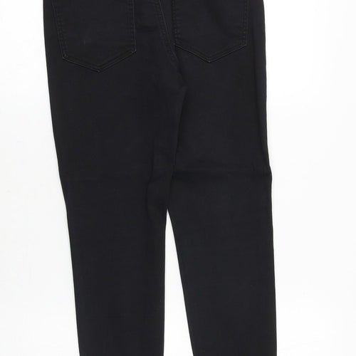 Denim & Co. Womens Black Cotton Skinny Jeans Size 10 Regular Zip