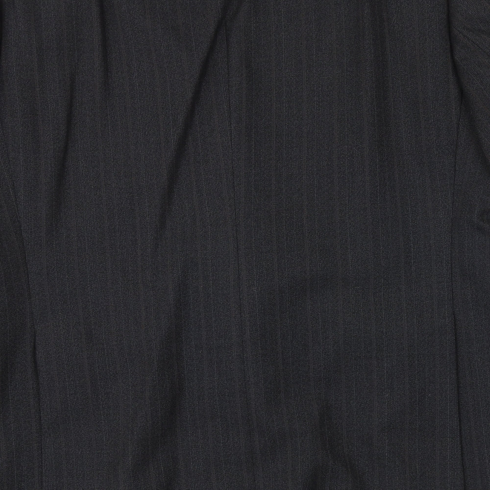 Westbury Mens Grey Striped Polyester Jacket Suit Jacket Size 42 Regular