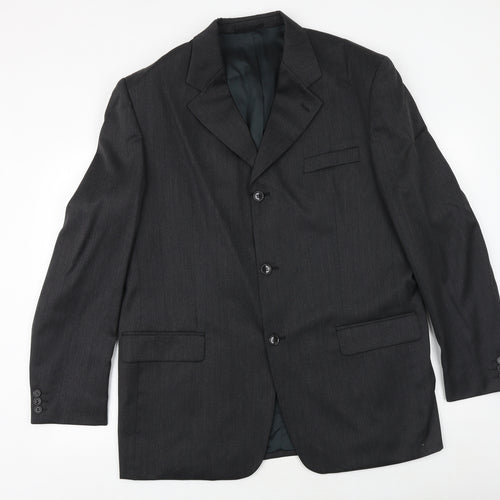 Horne Brothers Mens Grey Polyester Jacket Suit Jacket Size 44 Regular