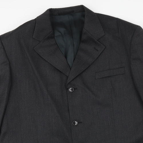 Horne Brothers Mens Grey Polyester Jacket Suit Jacket Size 44 Regular