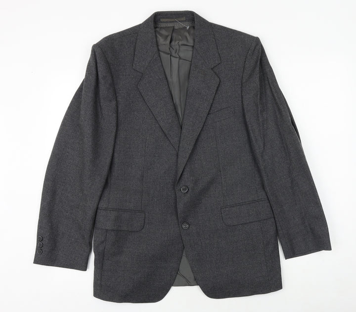 Debenhams Mens Grey Wool Jacket Suit Jacket Size 40 Regular