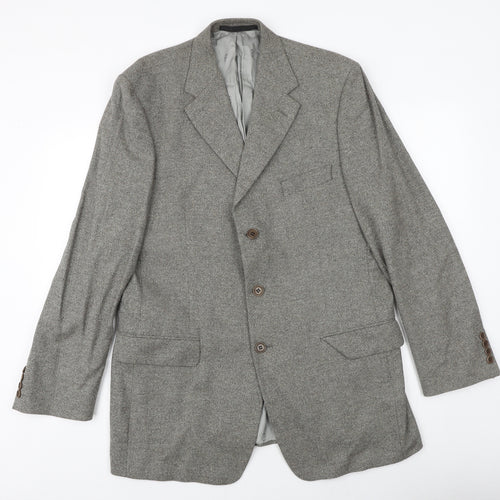 Marks and Spencer Mens Brown Wool Jacket Blazer Size 42 Regular
