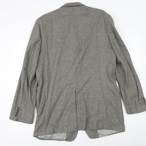 Marks and Spencer Mens Brown Wool Jacket Blazer Size 42 Regular