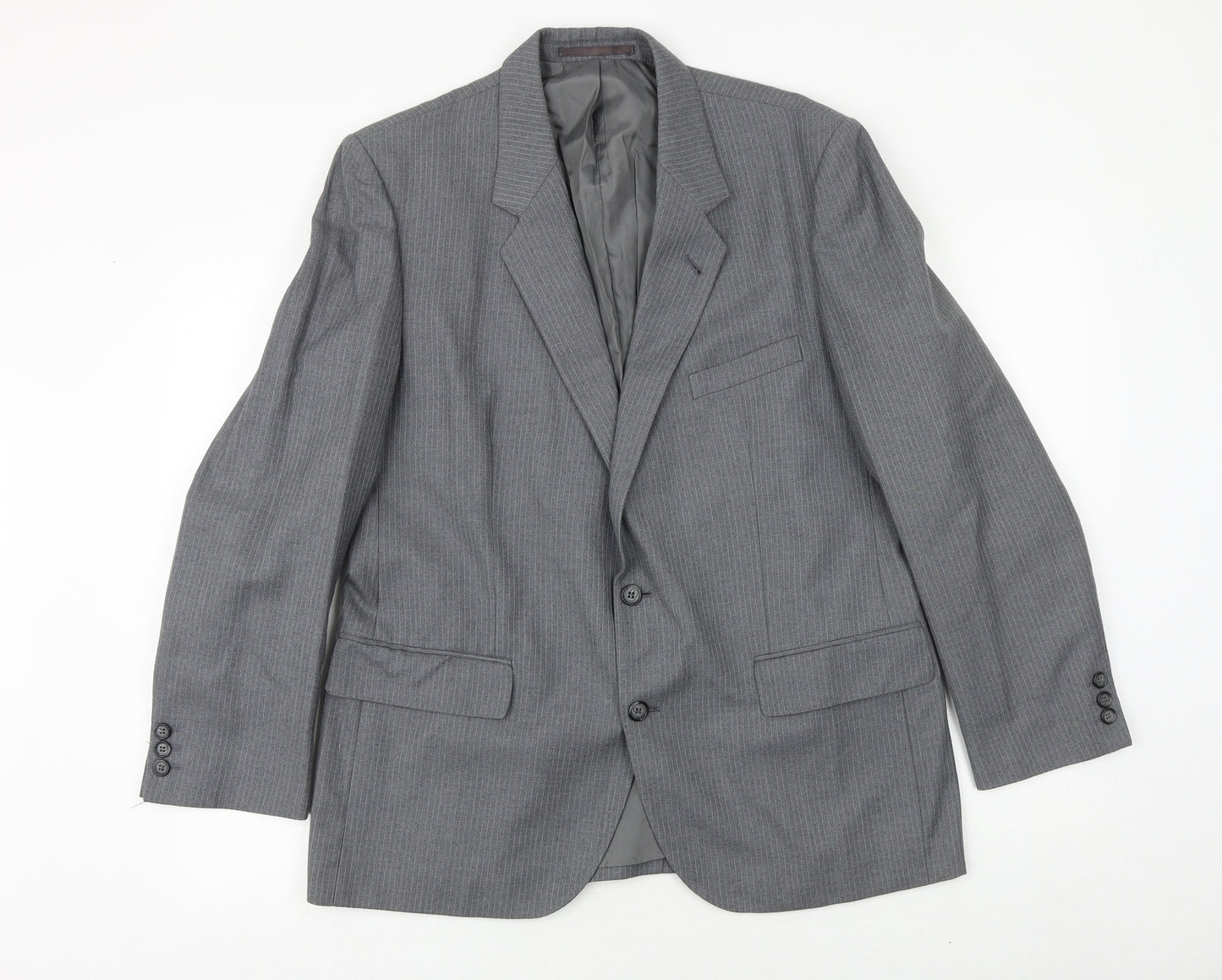 Burton Mens Grey Wool Jacket Suit Jacket Size 42 Regular