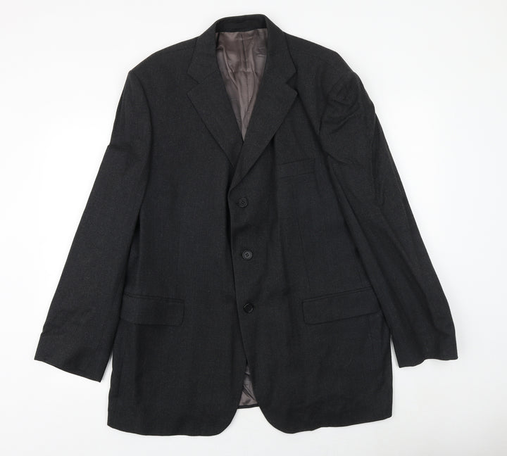 Marks and Spencer Mens Grey Wool Jacket Suit Jacket Size 44 Regular