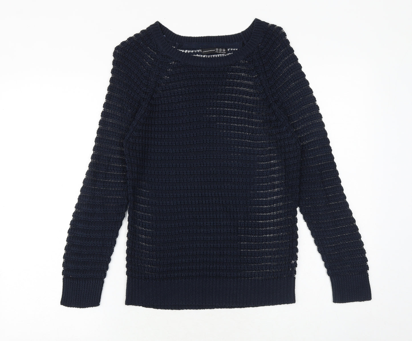 Primark Womens Blue Boat Neck Polyester Pullover Jumper Size 12