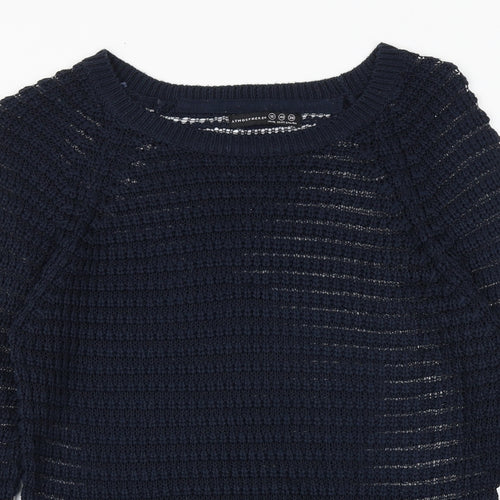 Primark Womens Blue Boat Neck Polyester Pullover Jumper Size 12