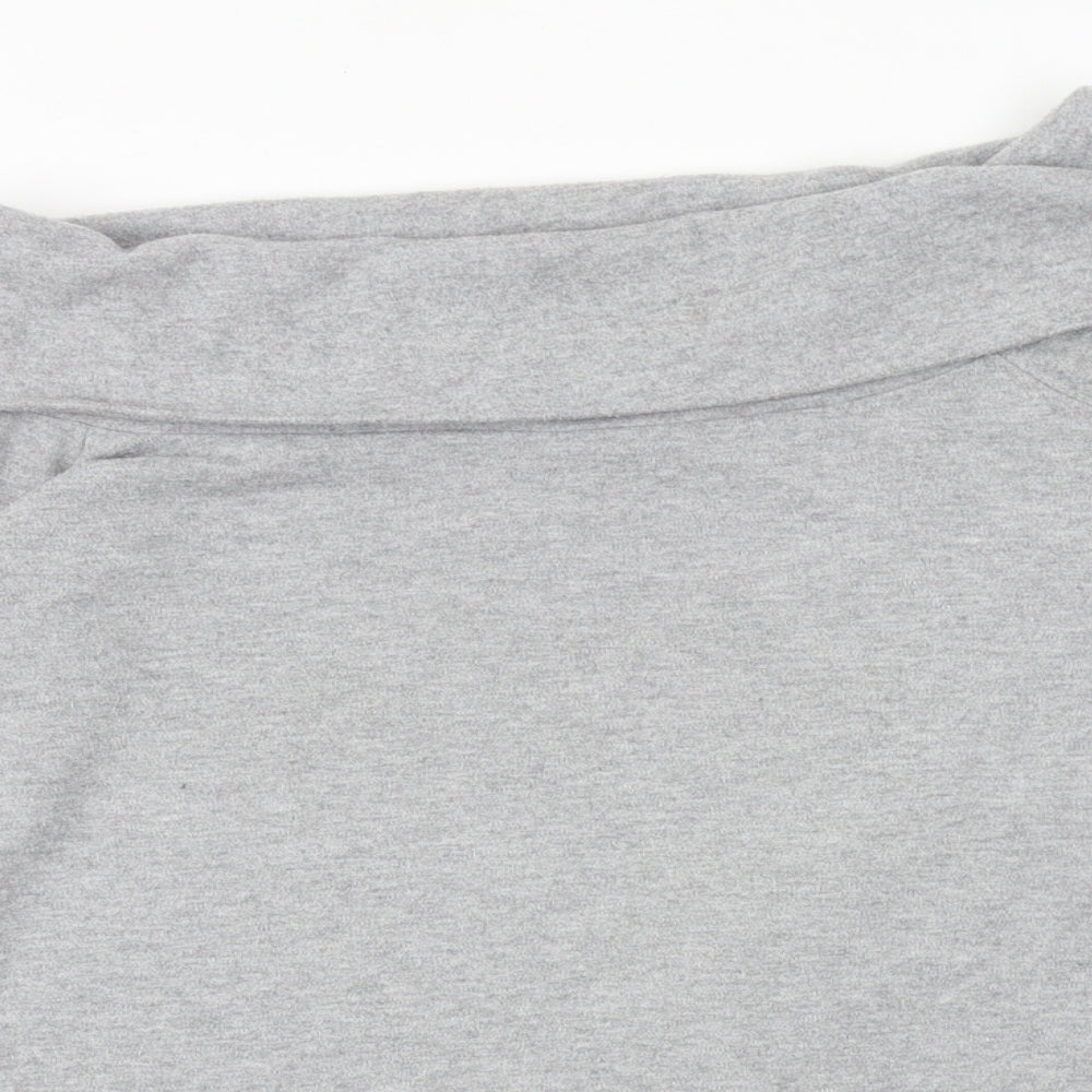 Select Womens Grey Boat Neck Polyester Pullover Jumper Size 12