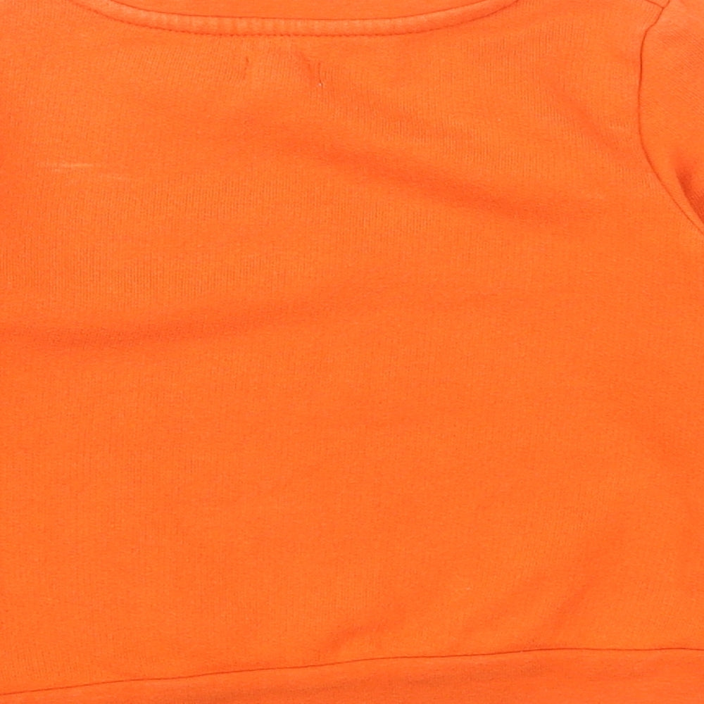 River Island Boys Orange Cotton Pullover Sweatshirt Size 2-3 Years Pullover