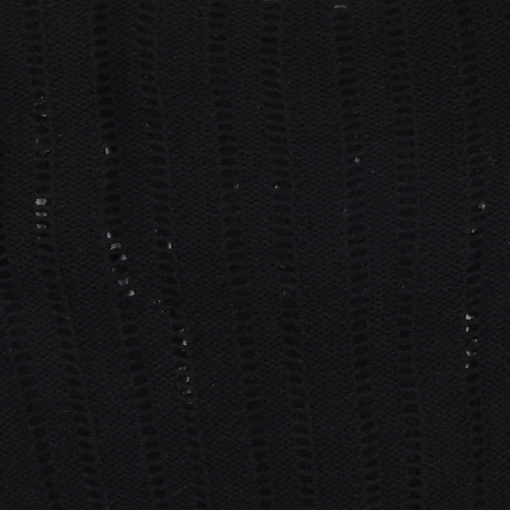 Peacocks Womens Black Round Neck Acrylic Pullover Jumper Size M