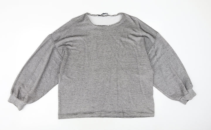 French Connection Womens Black Round Neck Viscose Pullover Jumper Size S