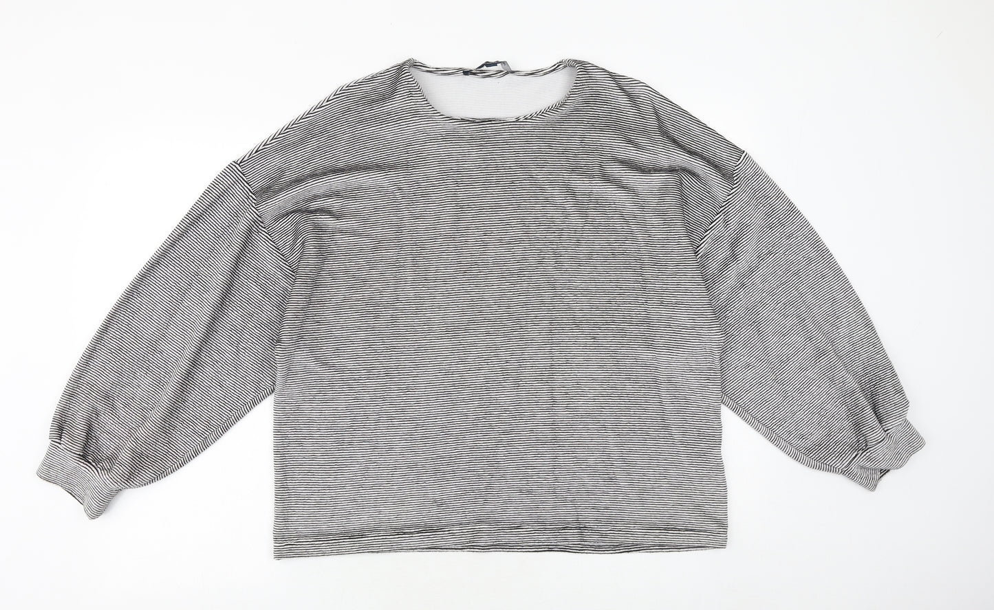 French Connection Womens Black Round Neck Viscose Pullover Jumper Size S