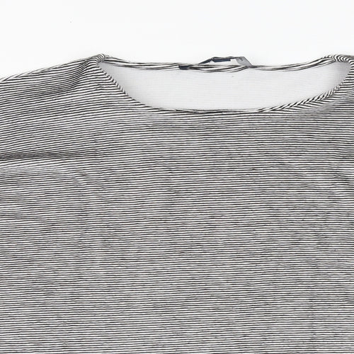 French Connection Womens Black Round Neck Viscose Pullover Jumper Size S