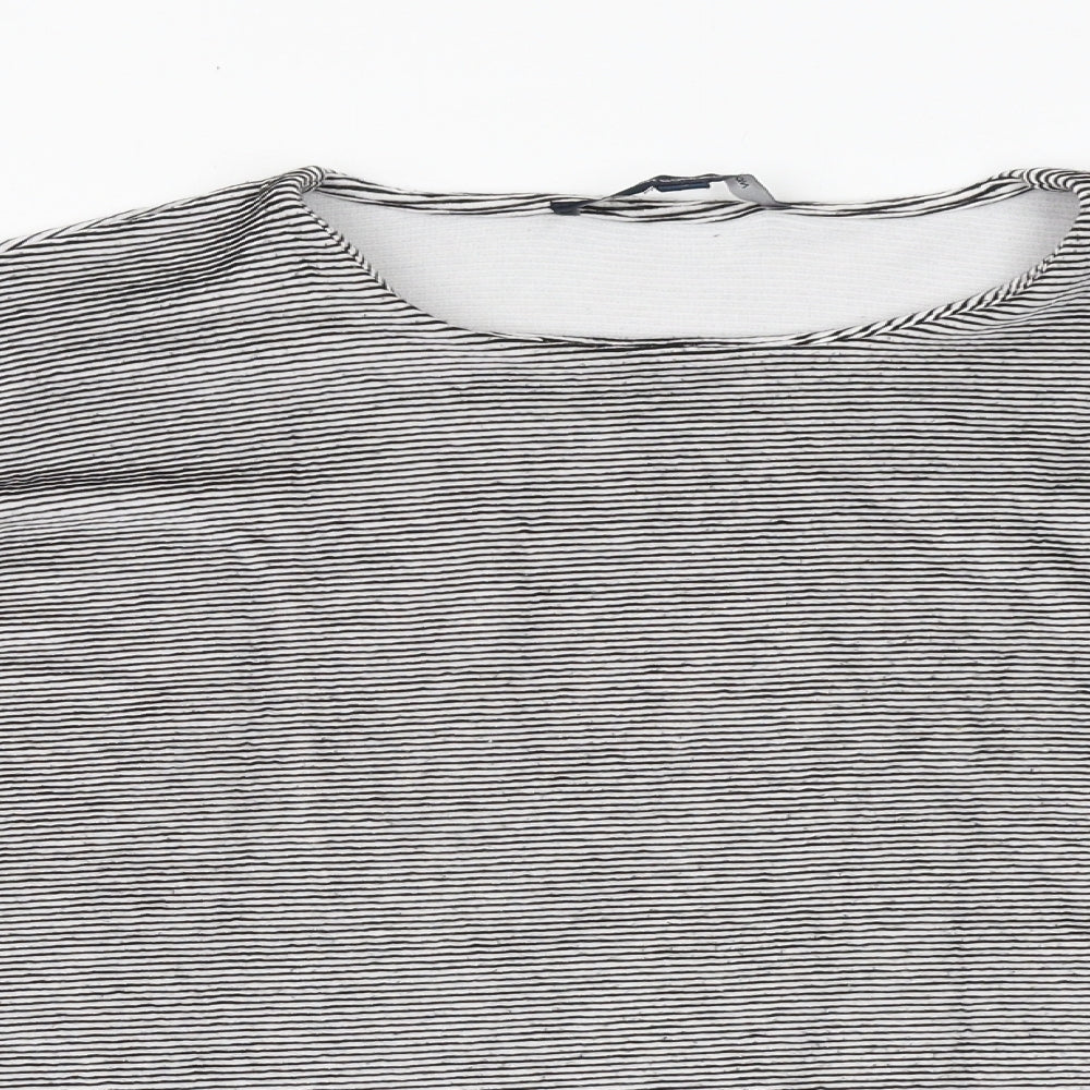 French Connection Womens Black Round Neck Viscose Pullover Jumper Size S