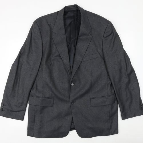 Wellington Mens Grey Wool Jacket Suit Jacket Size 44 Regular