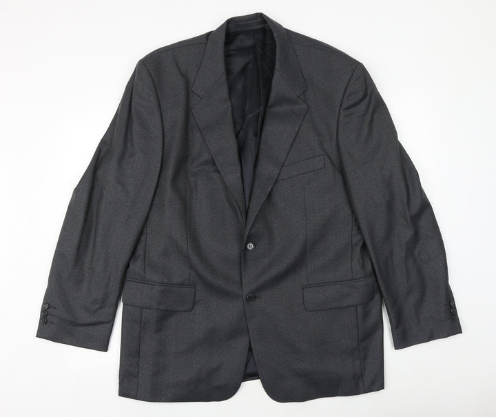 Wellington Mens Grey Wool Jacket Suit Jacket Size 44 Regular
