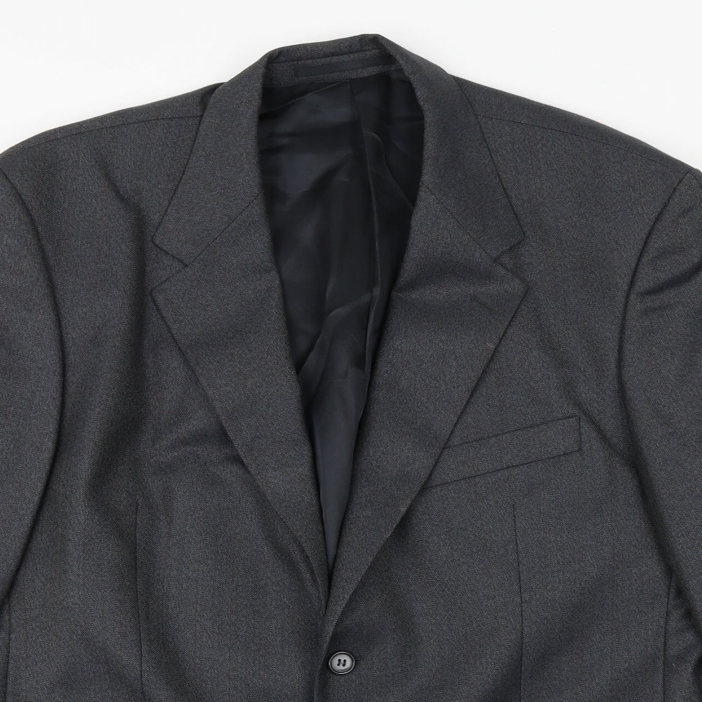 Wellington Mens Grey Wool Jacket Suit Jacket Size 44 Regular