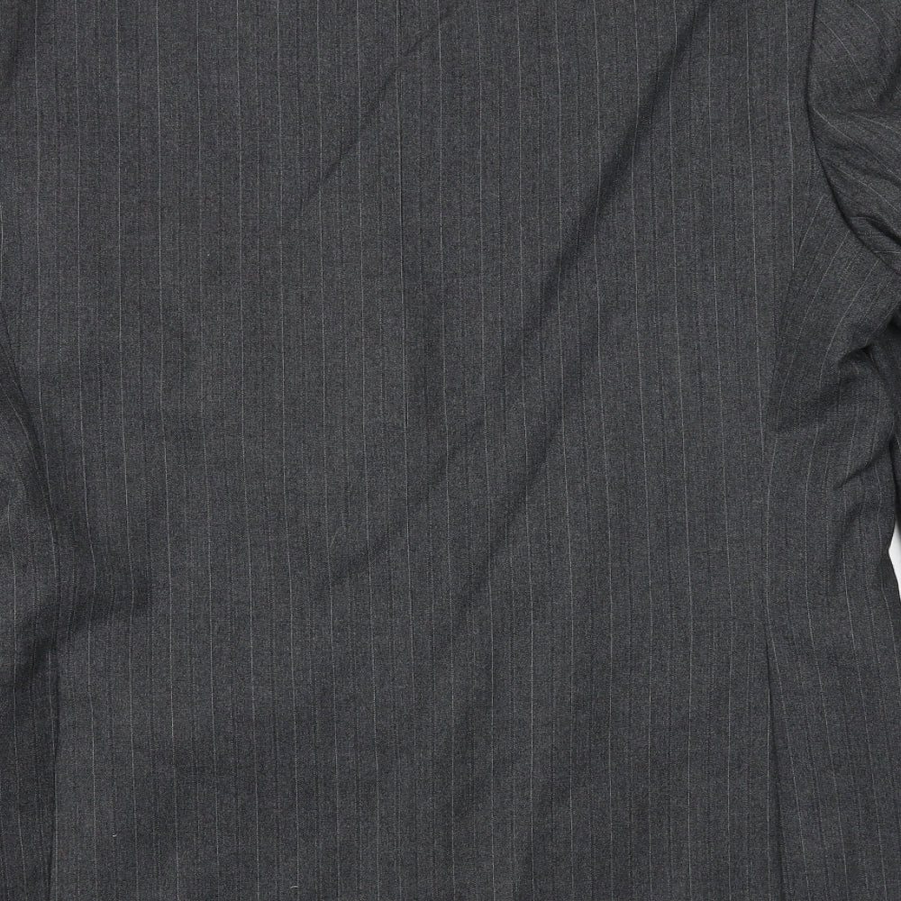 Dunn&Co Mens Grey Striped Wool Jacket Suit Jacket Size 42 Regular