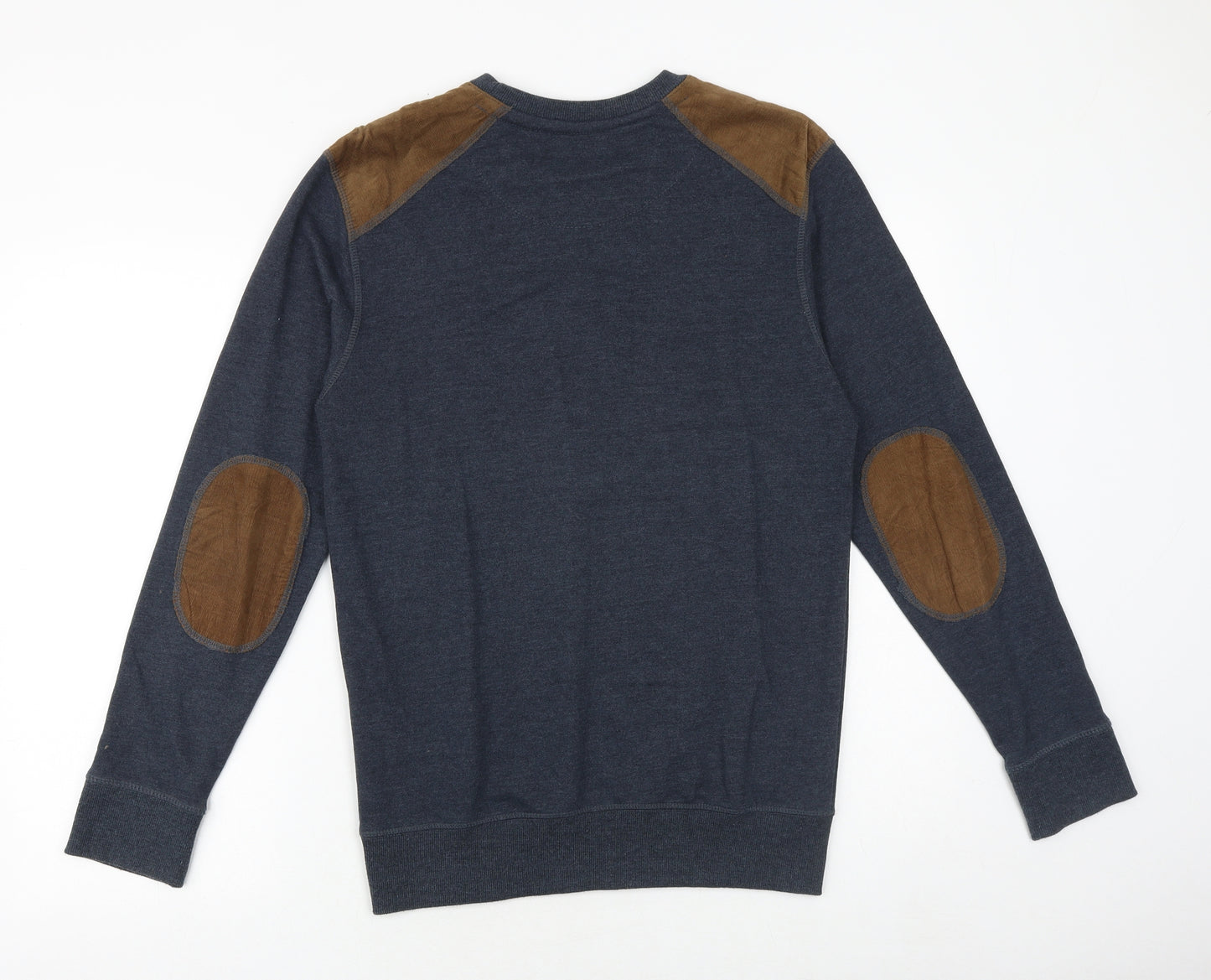 Matalan Mens Blue Cotton Pullover Sweatshirt Size S