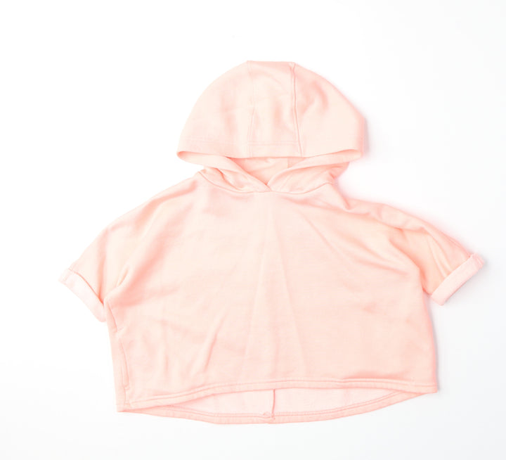 F&F Girls Pink Polyester Pullover Hoodie Size 3-4 Years Pullover