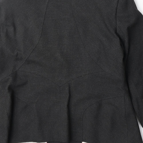 NEXT Womens Grey Polyester Jacket Suit Jacket Size 12