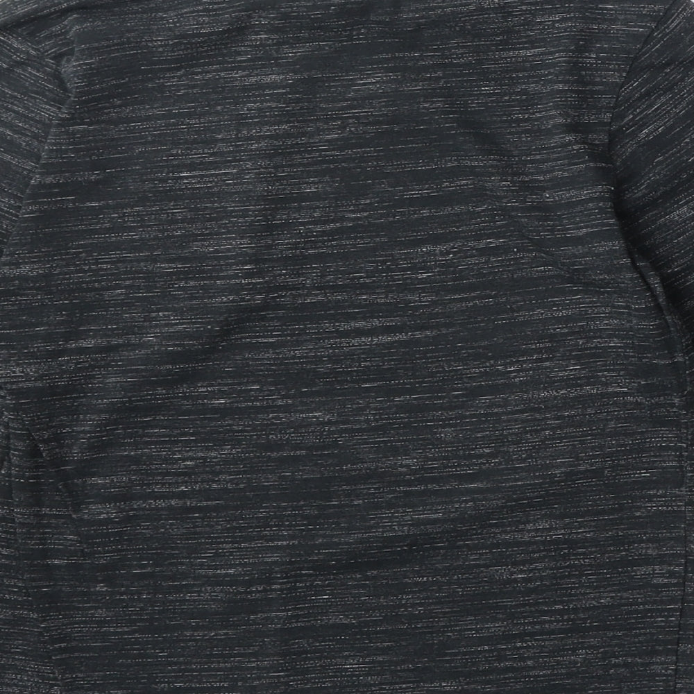 George Boys Black Cotton Basic T-Shirt Size 6-7 Years Round Neck Pullover