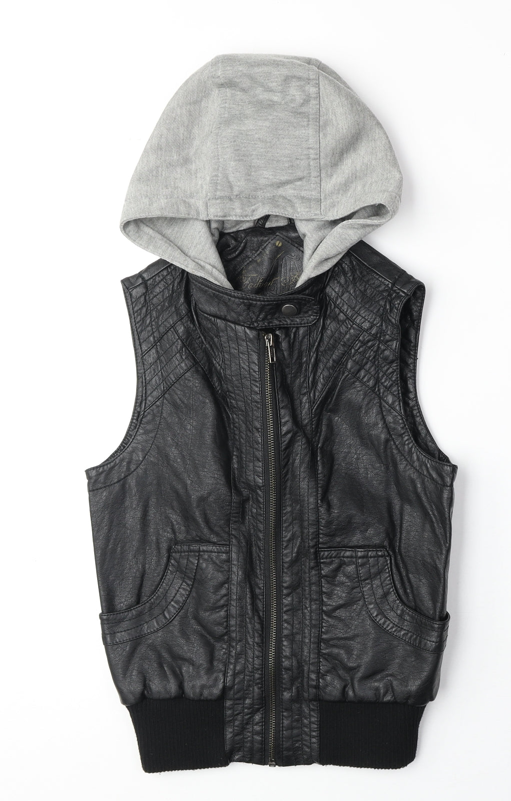 New Look Womens Black Gilet Jacket Size 8 Zip