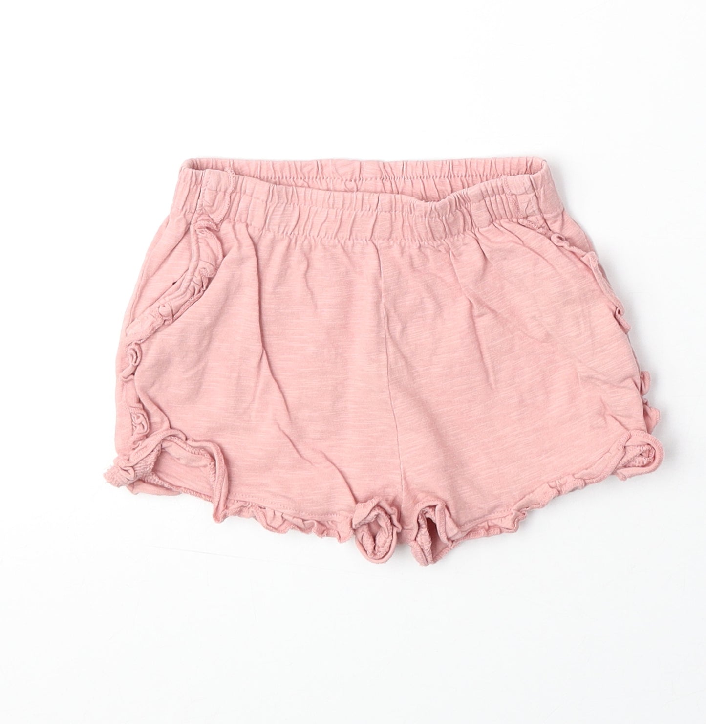NEXT Girls Pink 100% Cotton Sweat Shorts Size 2-3 Years Regular