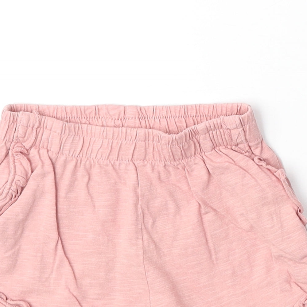 NEXT Girls Pink 100% Cotton Sweat Shorts Size 2-3 Years Regular