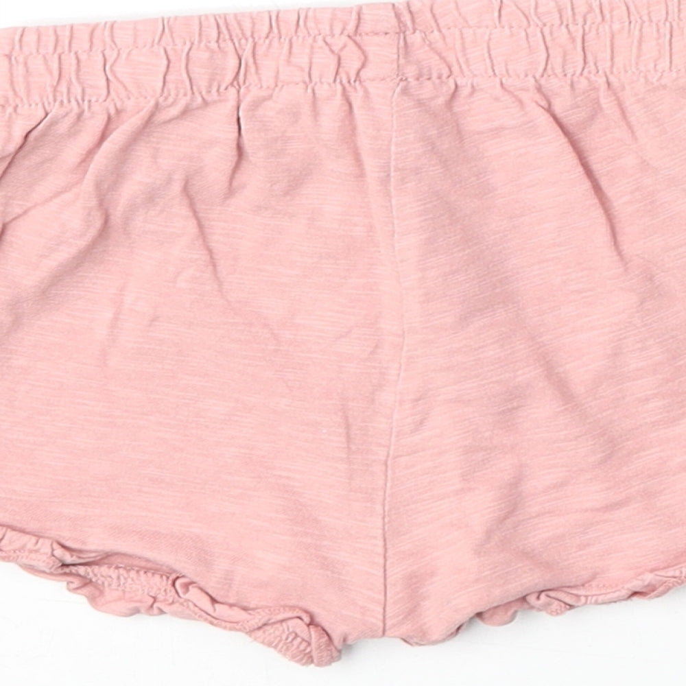 NEXT Girls Pink 100% Cotton Sweat Shorts Size 2-3 Years Regular