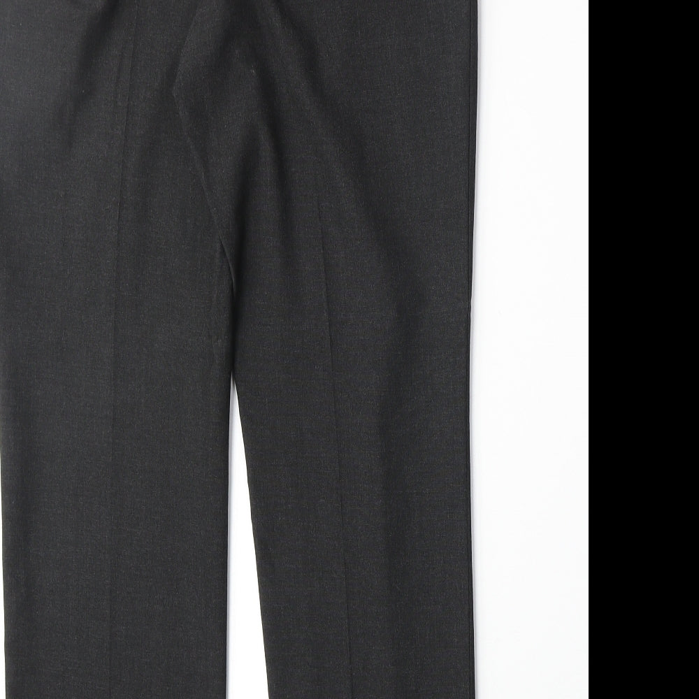 NEXT Mens Grey Polyester Dress Pants Trousers Size 32 in Regular Zip