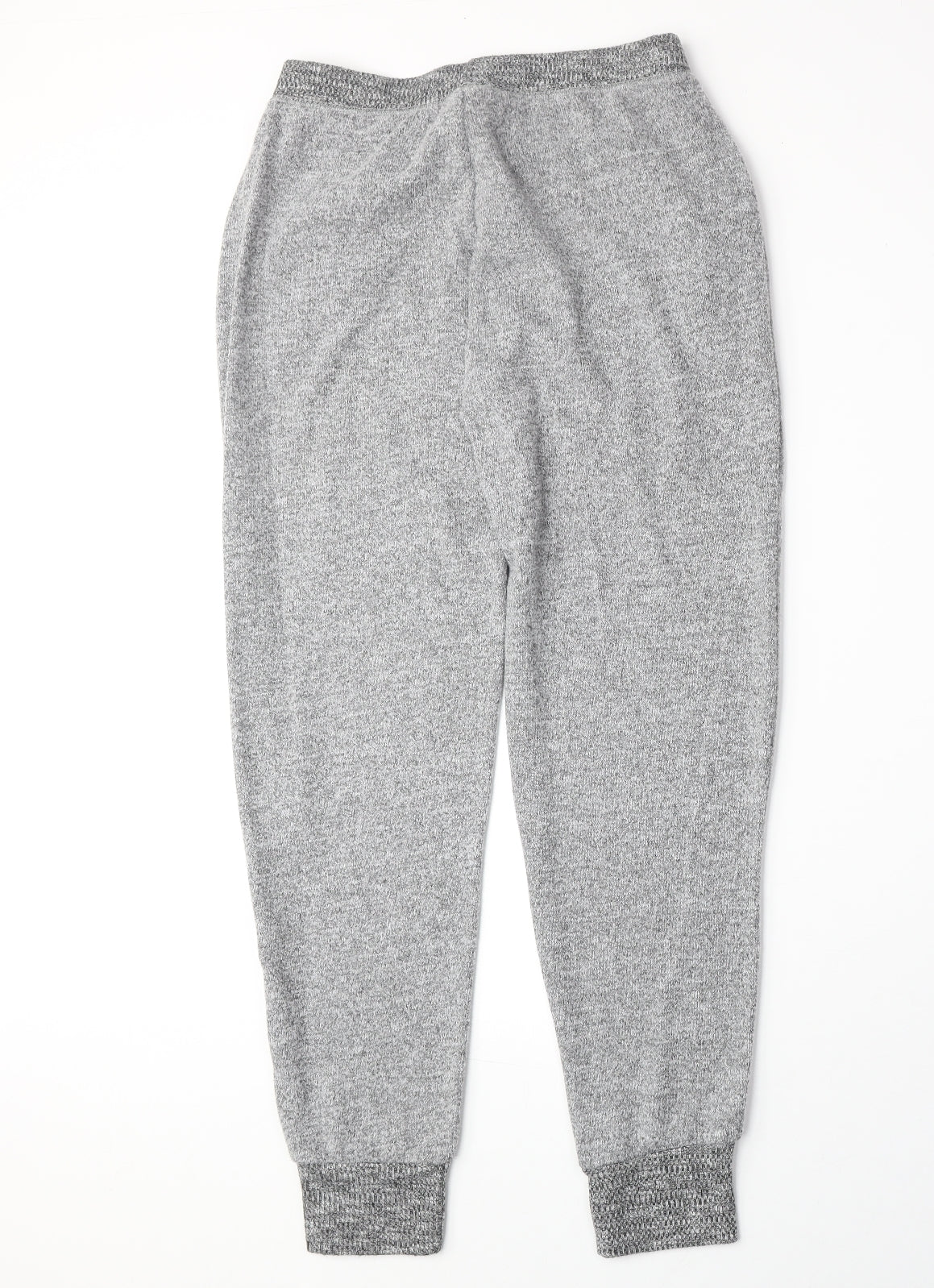 Peacocks Womens Grey Polyester Jogger Trousers Size 10 Regular Drawstring