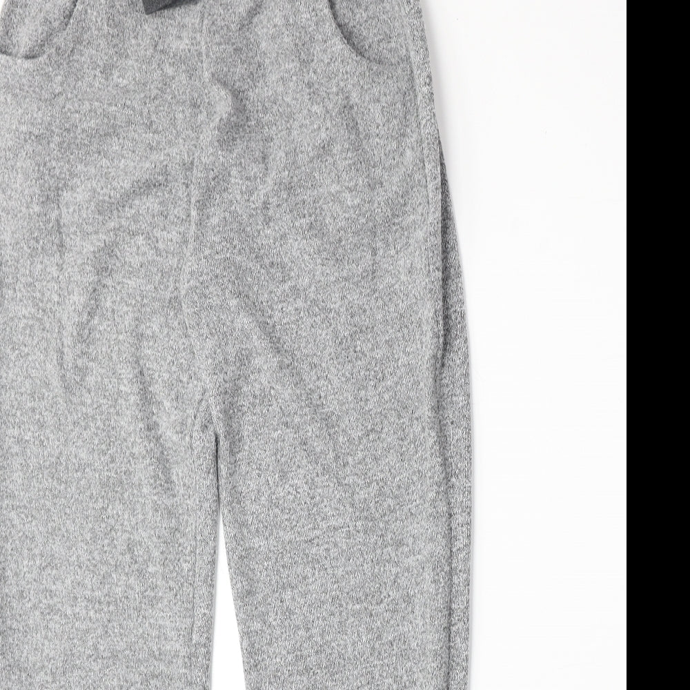 Peacocks Womens Grey Polyester Jogger Trousers Size 10 Regular Drawstring