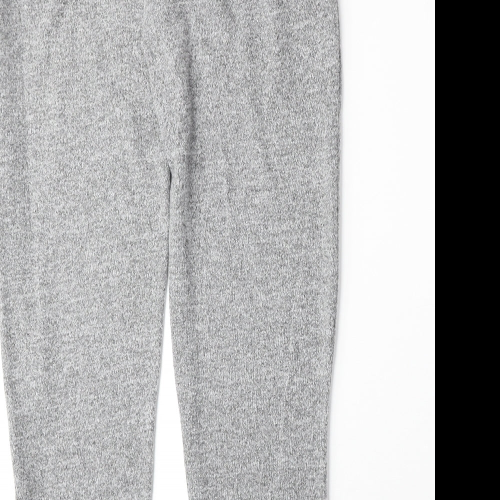 Peacocks Womens Grey Polyester Jogger Trousers Size 10 Regular Drawstring