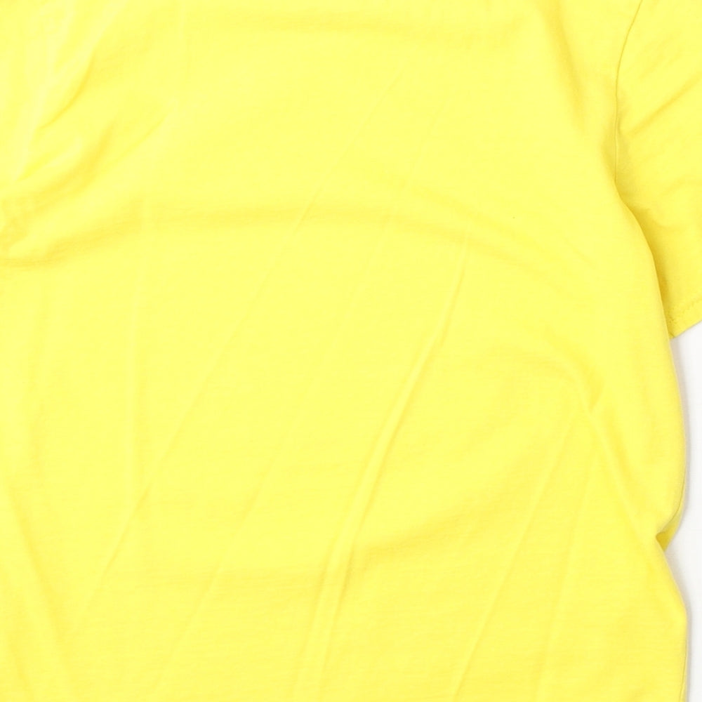LEGO Boys Yellow 100% Cotton Basic T-Shirt Size 9-10 Years Round Neck Pullover - Ninjango