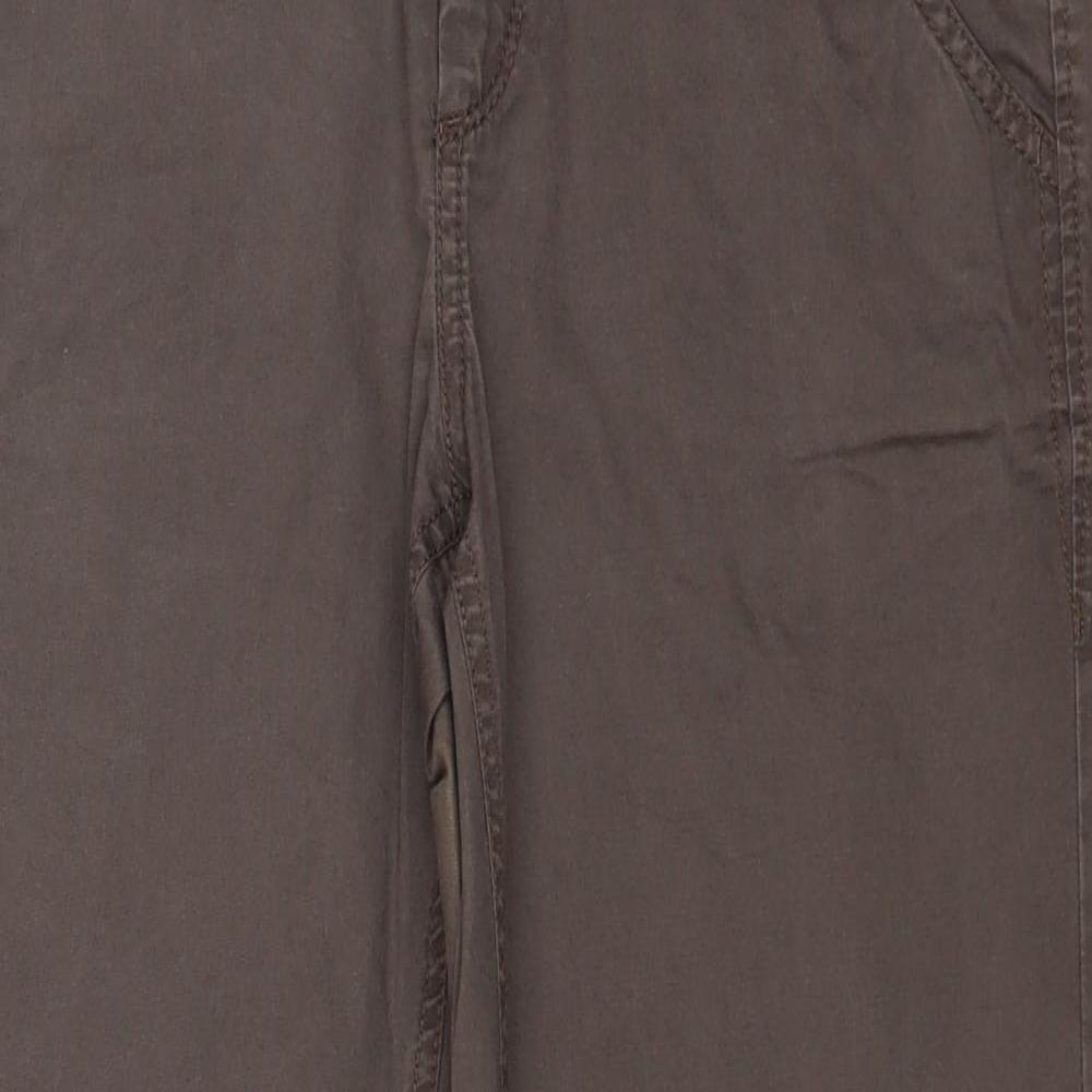 MAC Mens Brown Cotton Straight Jeans Size 32 in Regular Zip